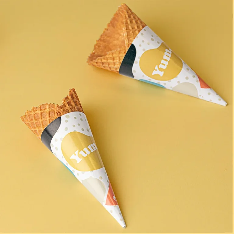 Custom Cone Sleeves for Ice Cream