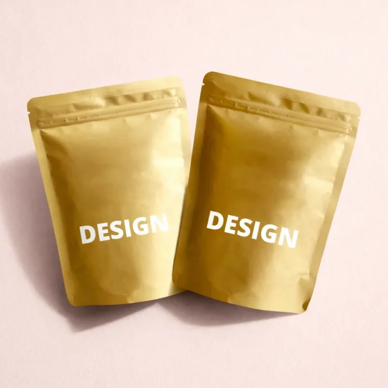 Custom Gold Mylar Bags-1