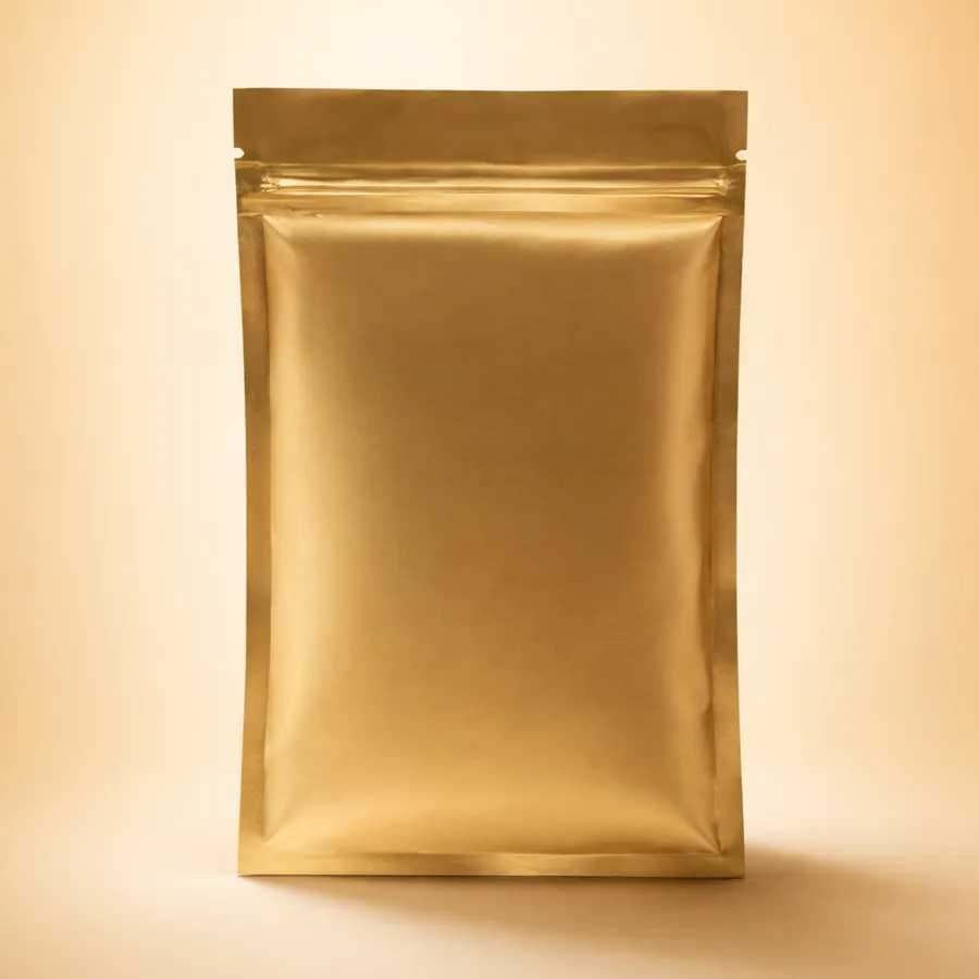 Custom Gold Mylar Bags