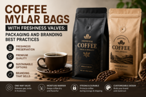 Coffee Mylar Bags with Freshness Valves: Packaging and Branding Best Practices