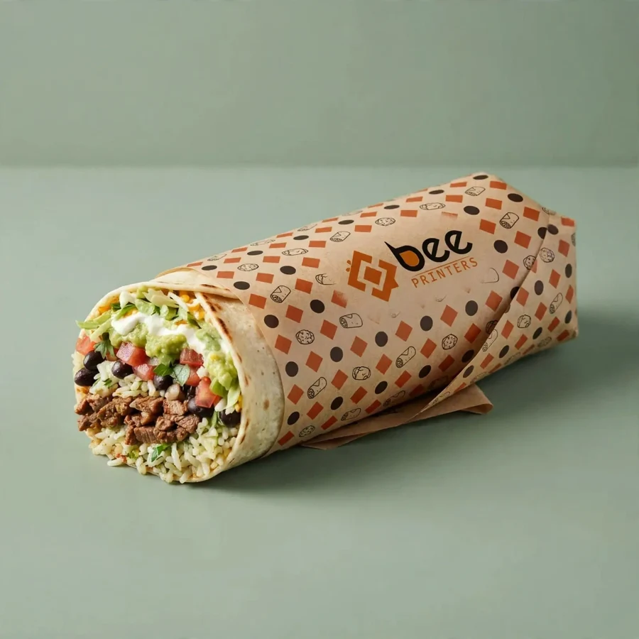 Custom Burrito Wrapping Papers